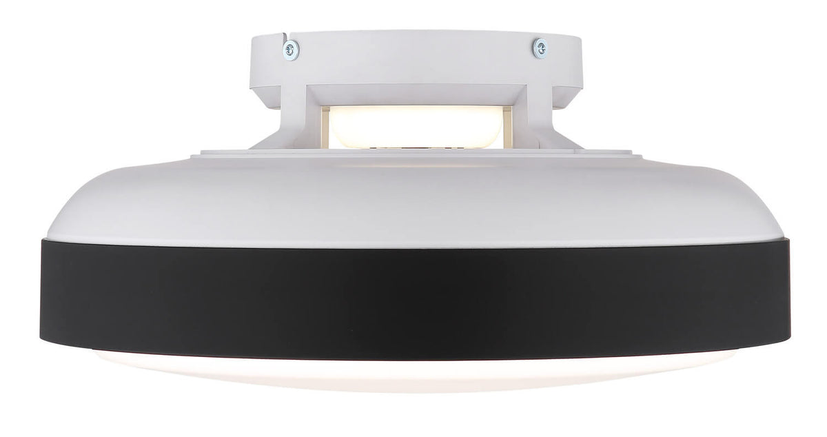 Ventilateur de plafond lumineux Carney blanc mat (03667S)