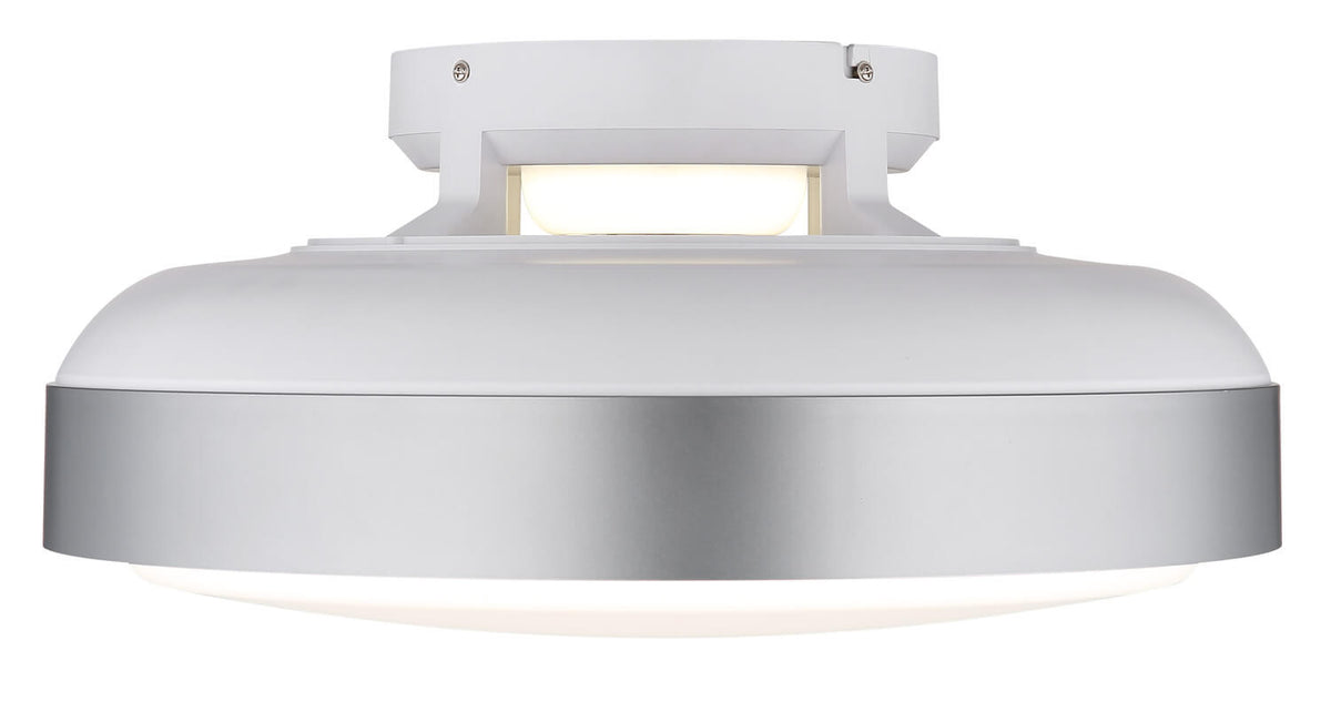 Ventilateur de plafond lumineux Carney blanc mat (03667SI)