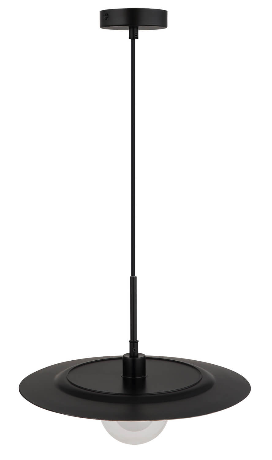 Suspension Riga noire mat, H 119 cm (15169G)