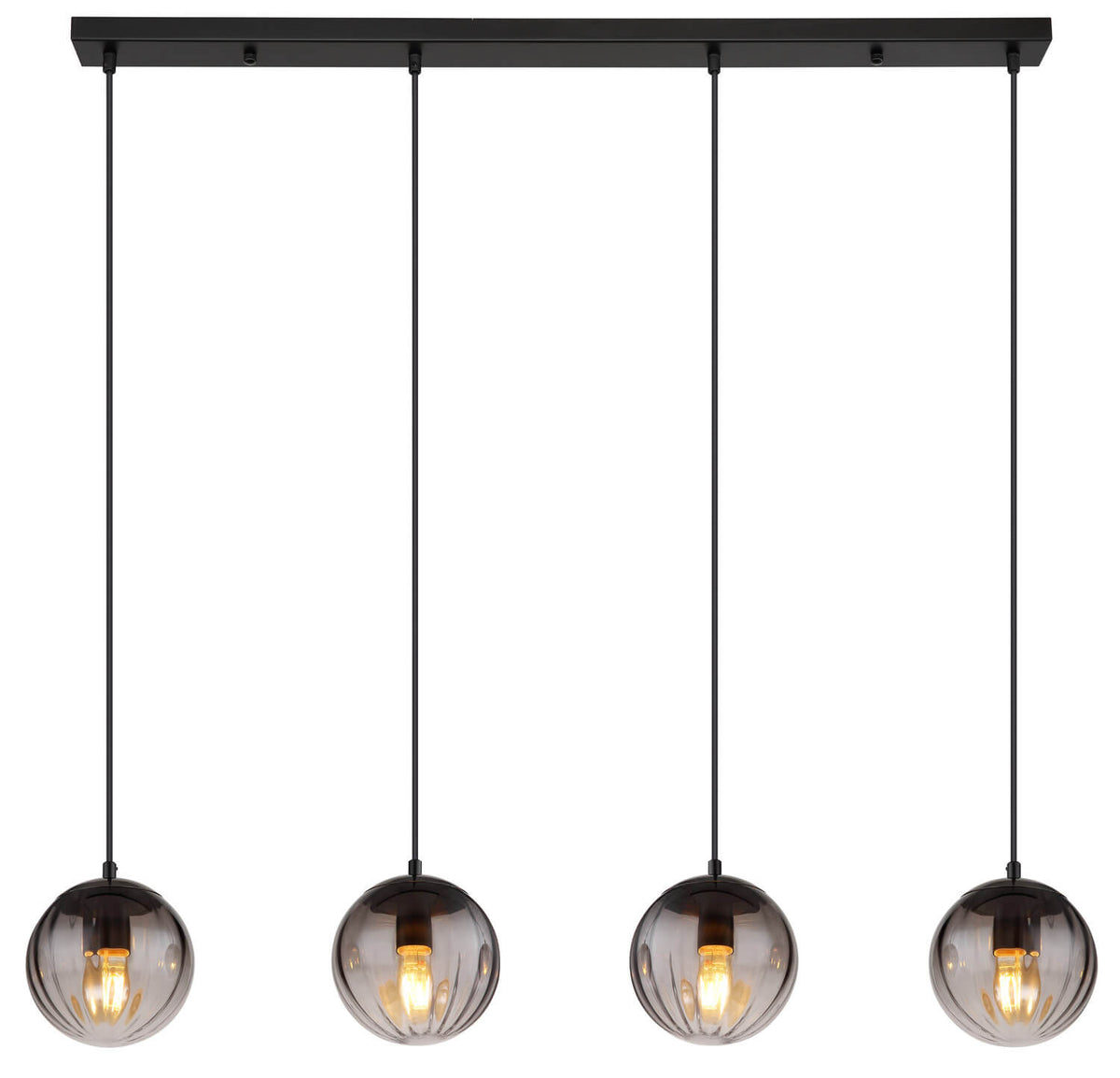 Suspension Dallerta noire mat (15216-4)