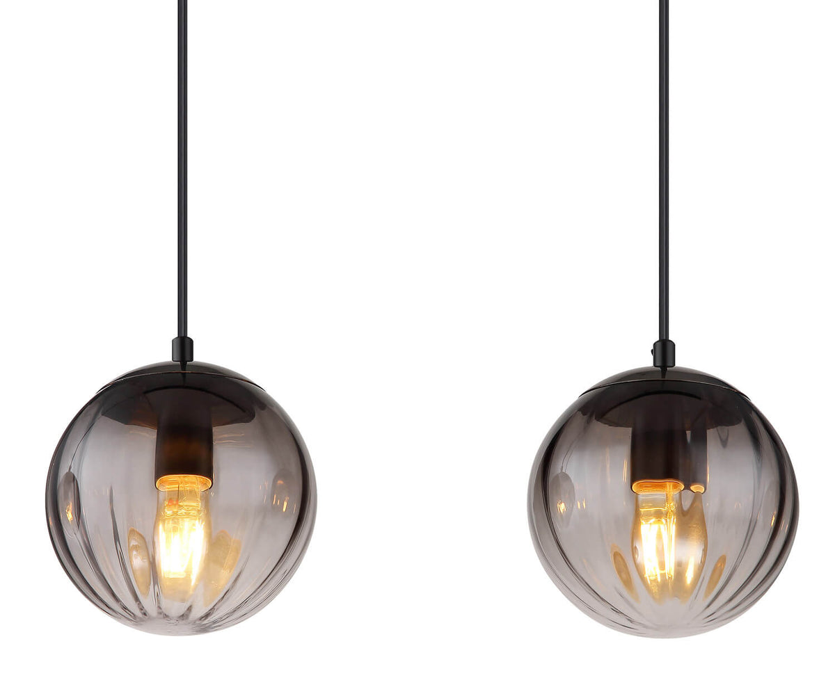 Suspension Dallerta noire mat (15216-4)
