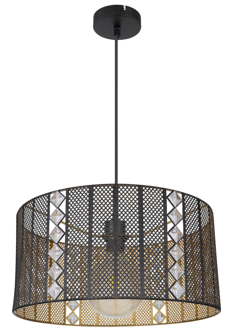 Suspension Abini noire mat