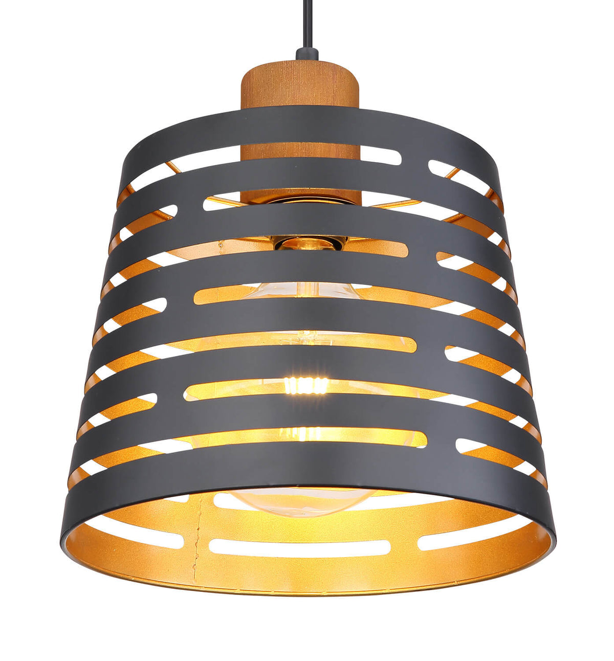 Suspension Ablona noire mat (15451H)
