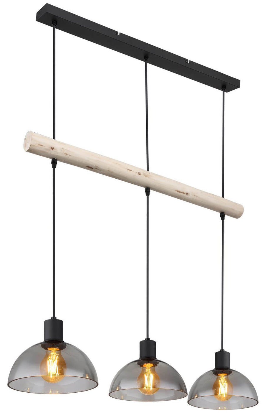Suspension Lindi noire mat