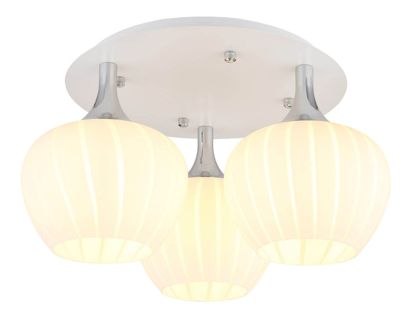 Plafonnier Maxy blanc mat, Ø 45 cm