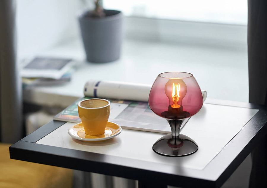Lampe à poser Maxy noire et chromée (15548T6)