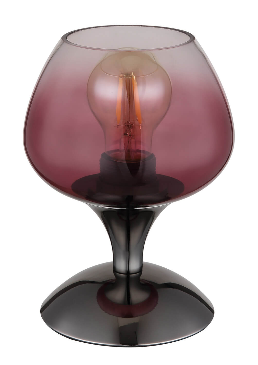 Lampe à poser Maxy noire et chromée (15548T6)