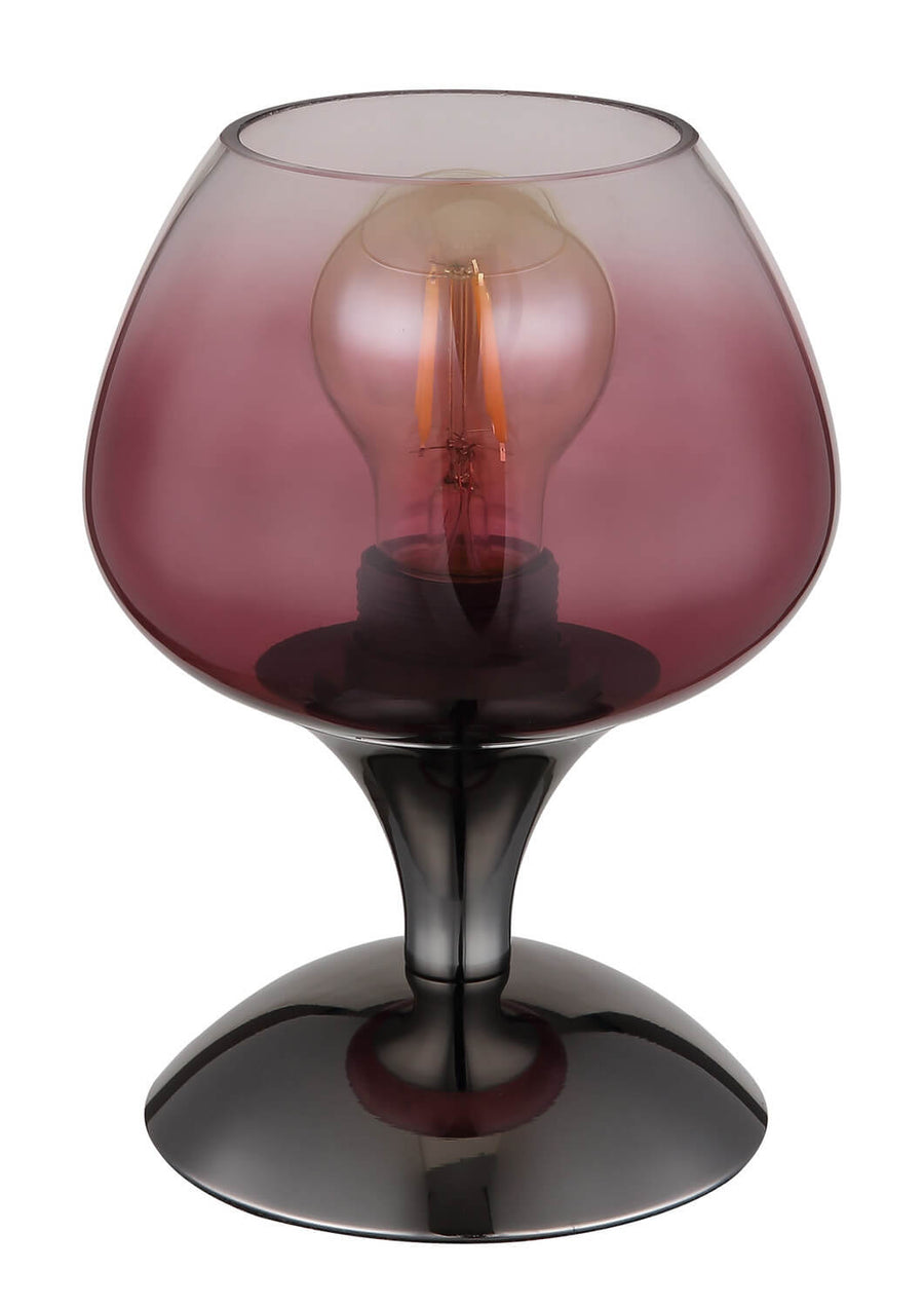 Lampe à poser Maxy noire et chromée (15548T6)