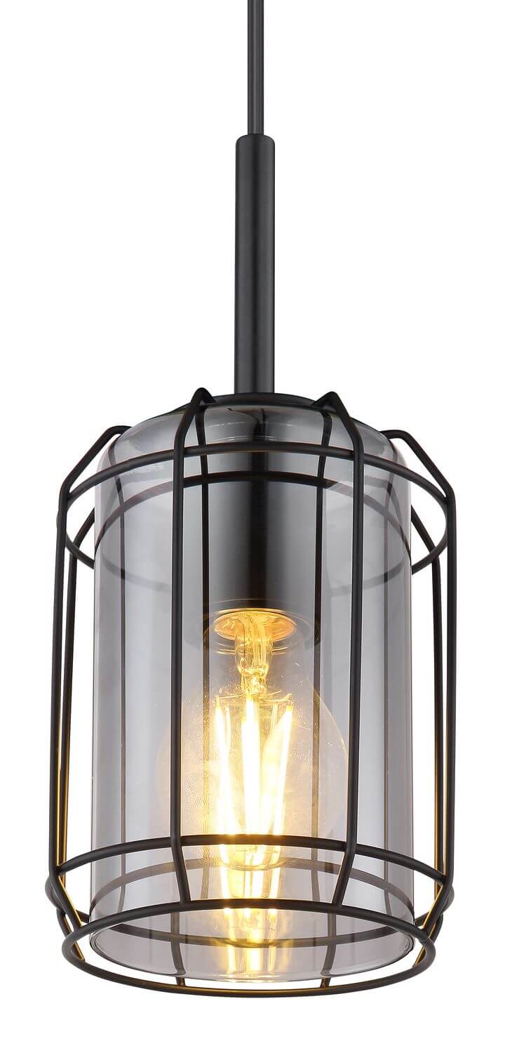 Suspension Kammi noire mat (15559H)