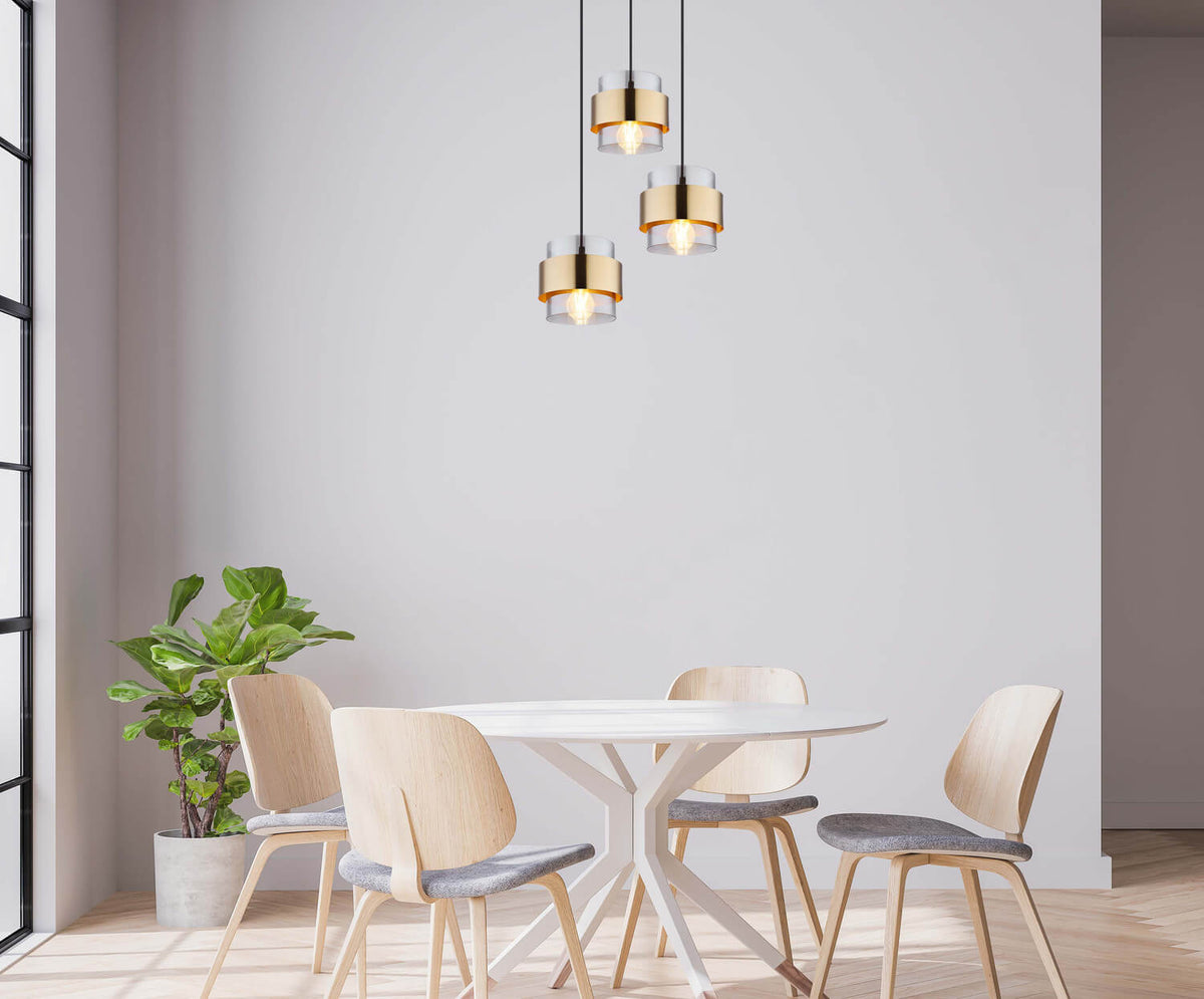 Suspension Milley noire mat, H 120 cm (15560-3H)