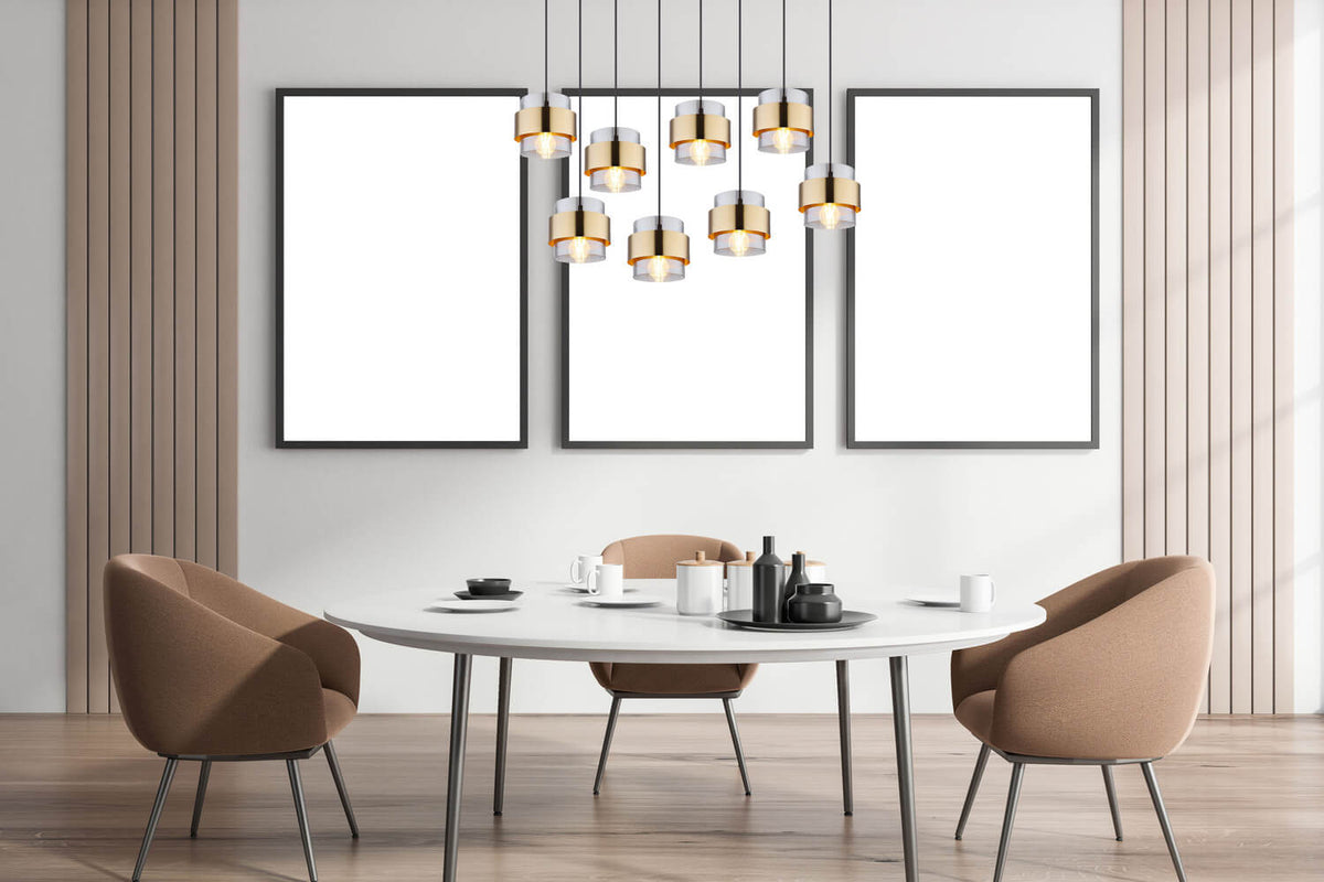 Suspension Milley noire mat, H 120 cm (15560-8H)