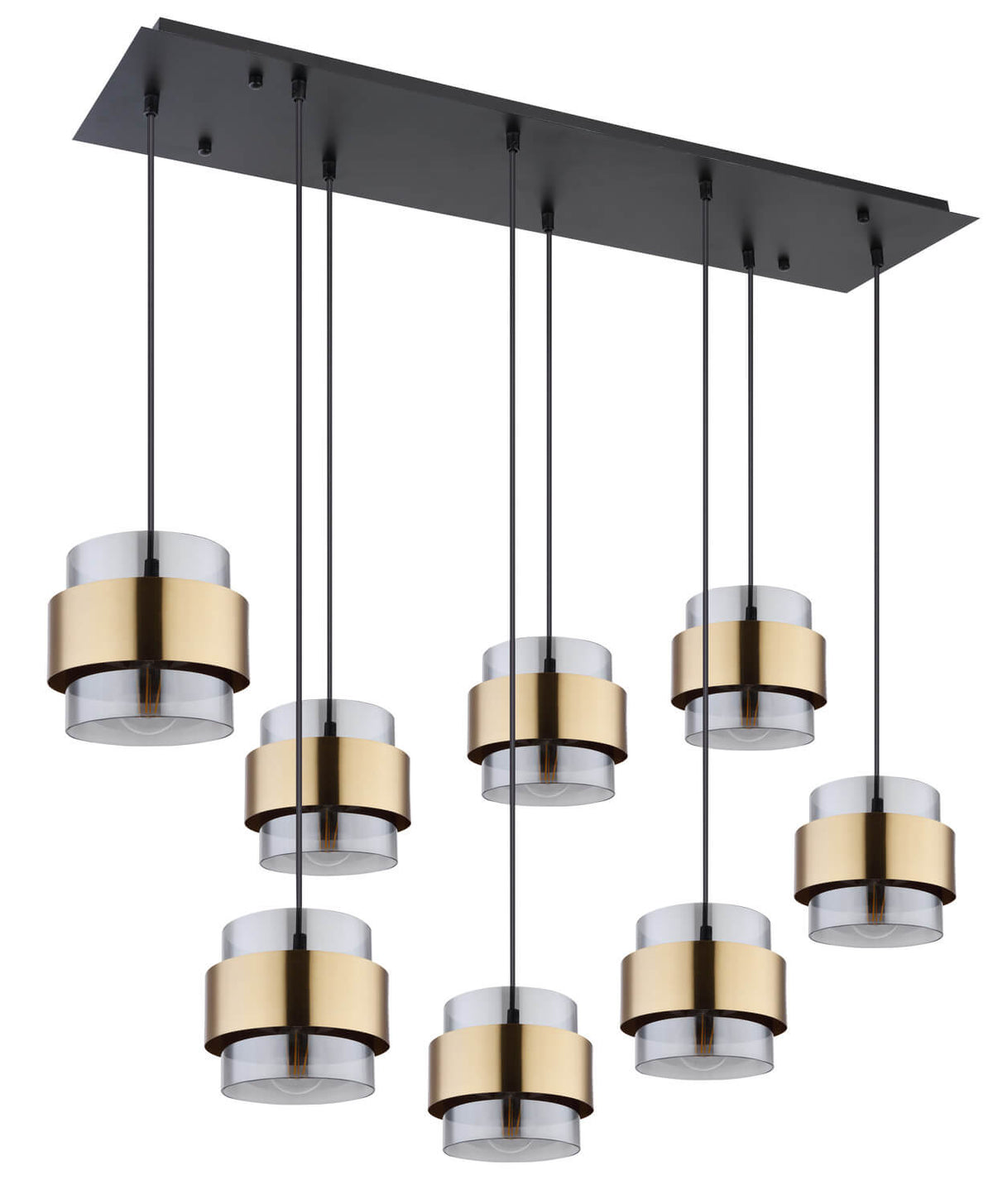 Suspension Milley noire mat, H 120 cm (15560-8H)
