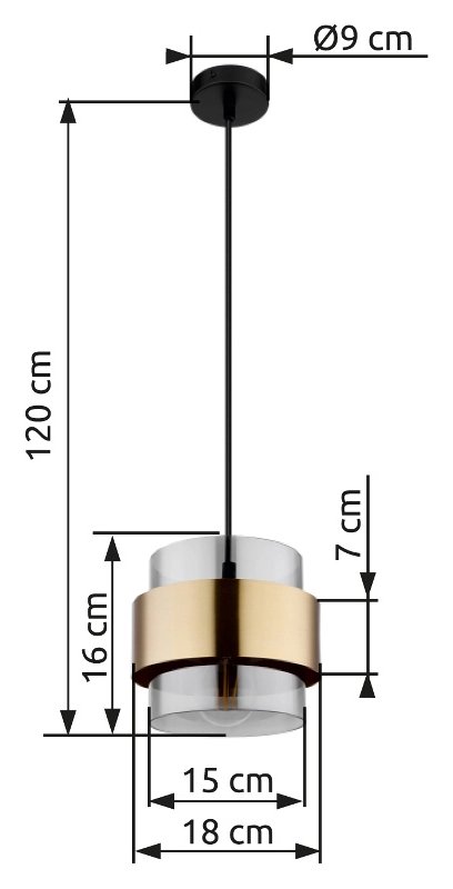 Suspension Milley noire