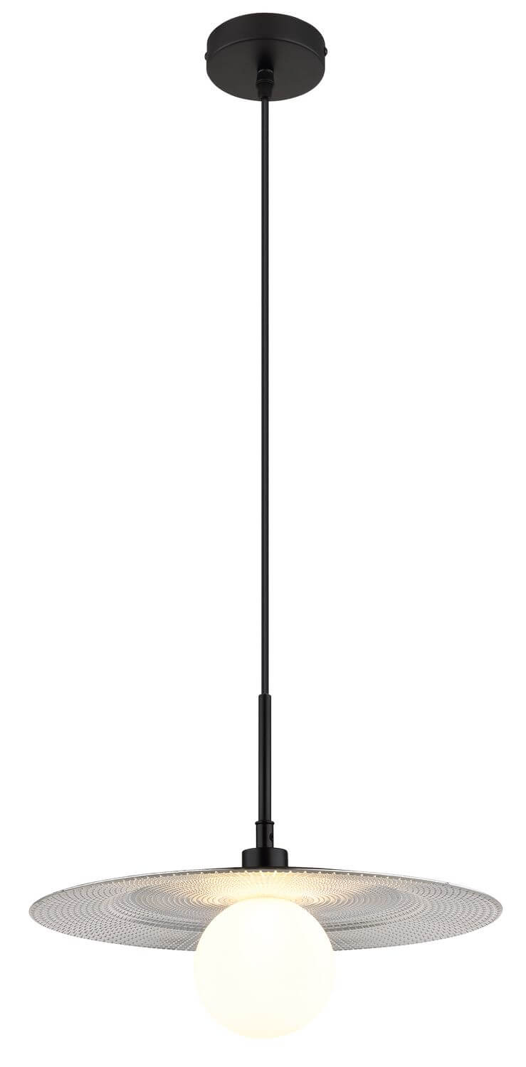 Suspension Riga noire mat, H 120 cm (15637)