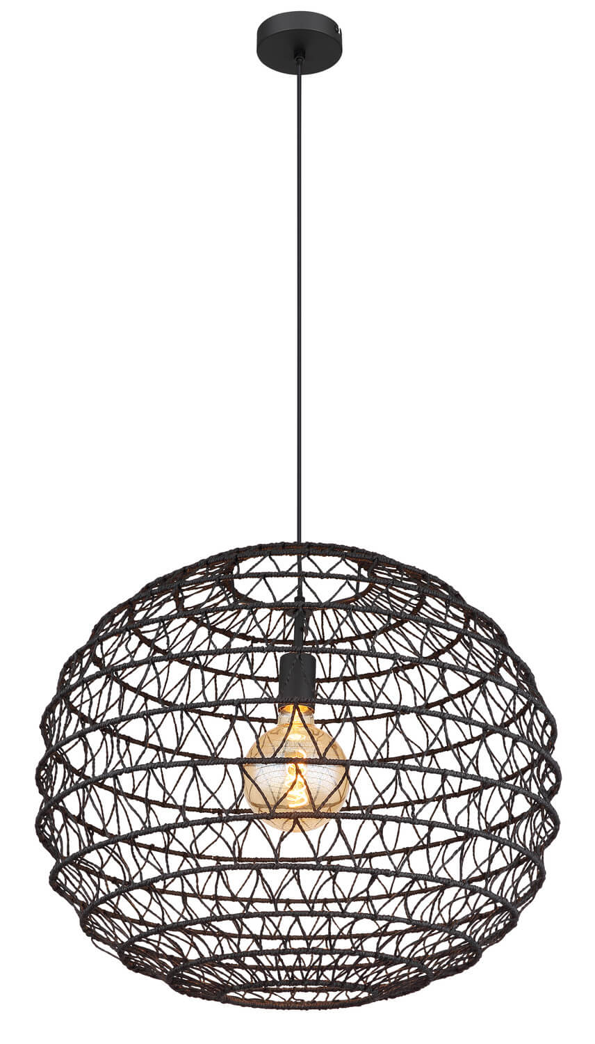Suspension Senni noire mat (15689H2)