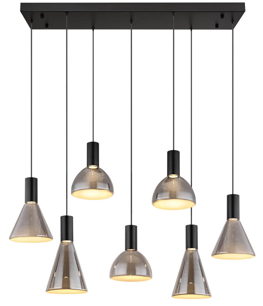 Suspension Labora noire mat (15741-7)