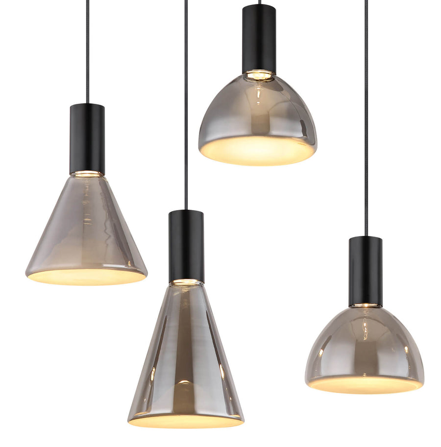 Suspension Labora noire mat (15741-7)