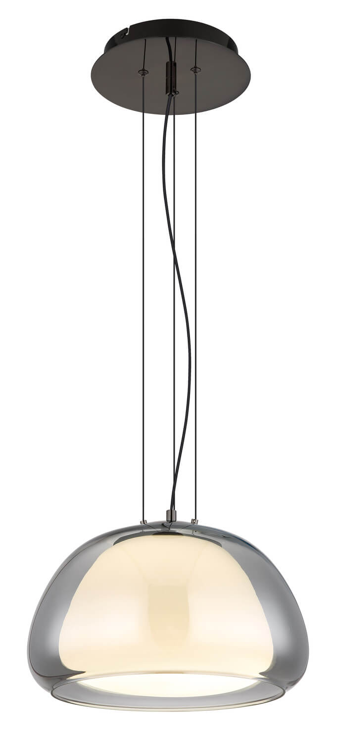 Suspension Avila noire et chromée (15743H1L)