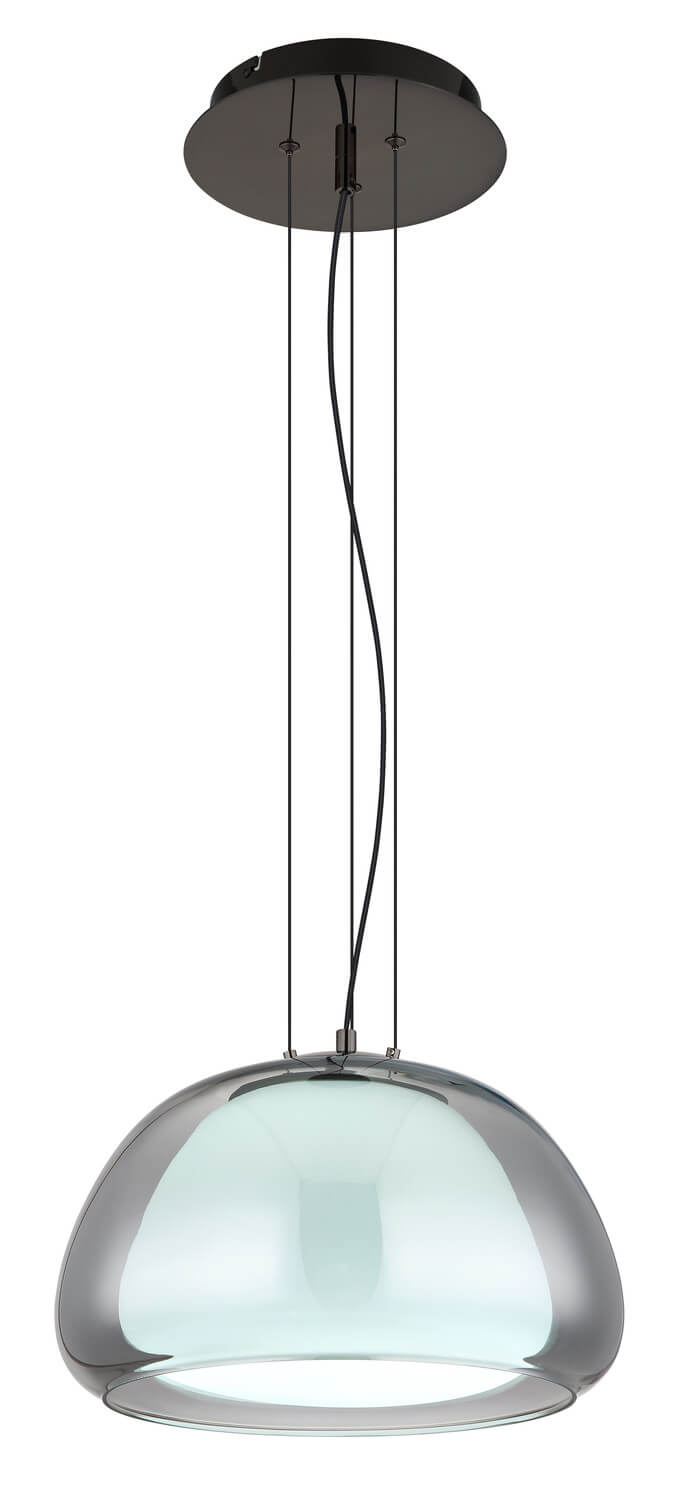 Suspension Avila noire et chromée (15743H1L)
