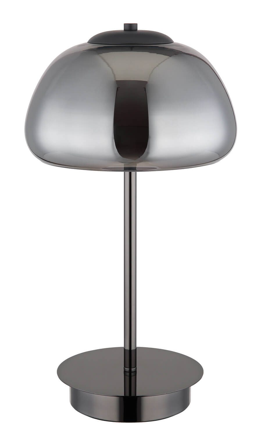 Lampe à poser Avila noire et chromée