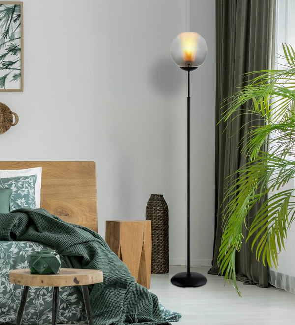 Lampadaire Barry noir mat