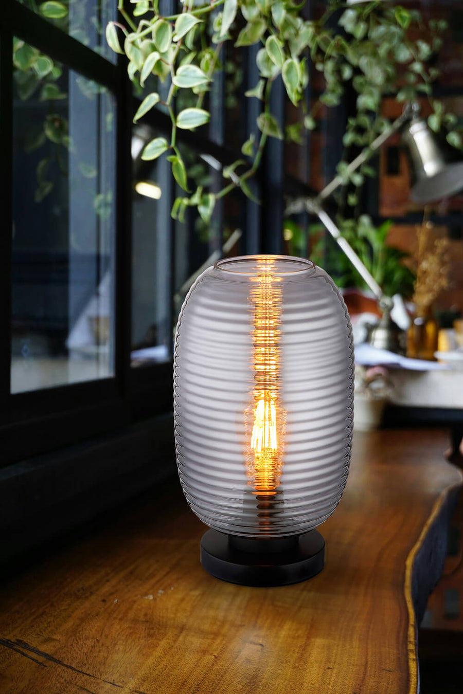 Lampe à poser Jefrey noire mat (15794T)