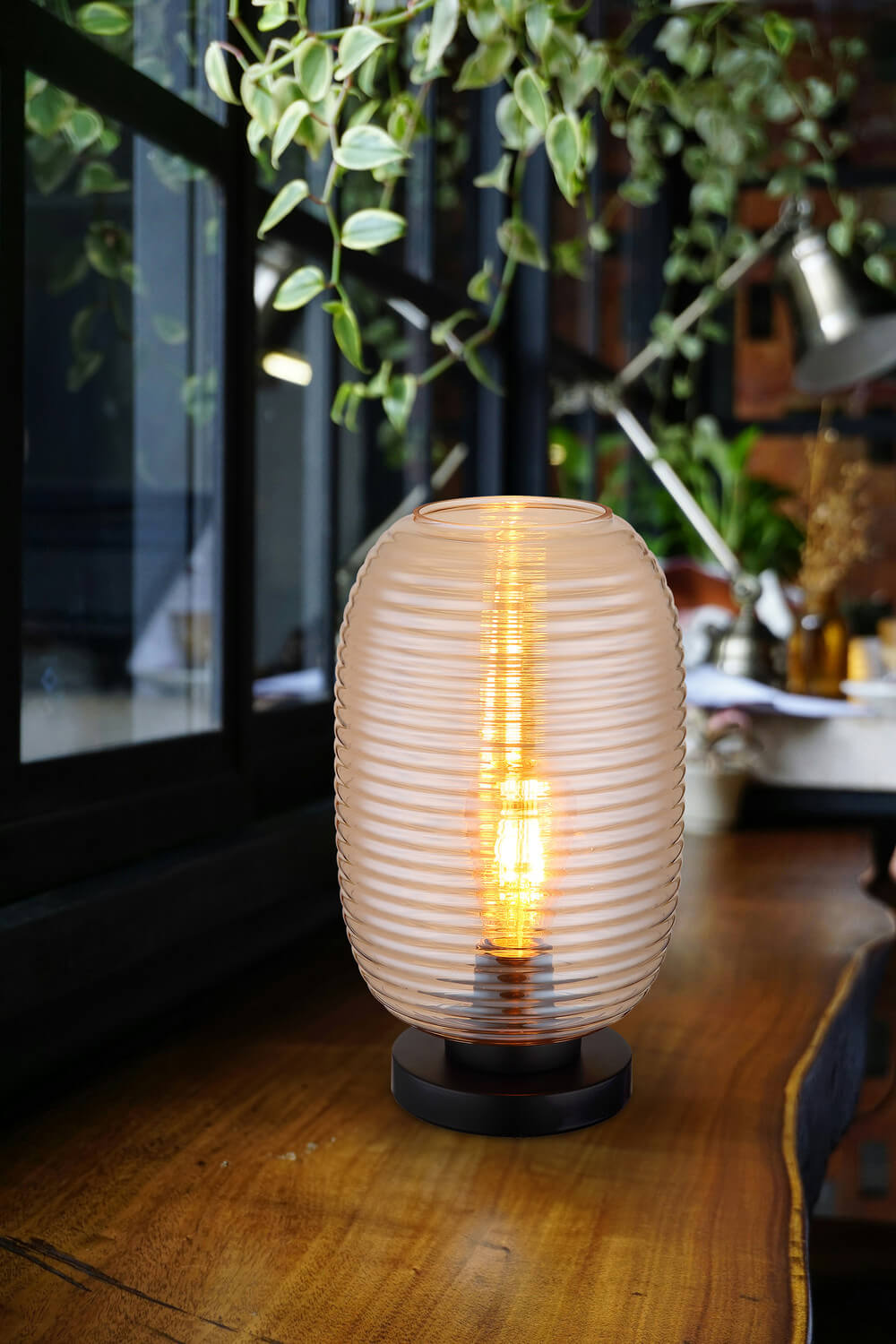 Lampe à poser Jefrey noire mat (15794TA)