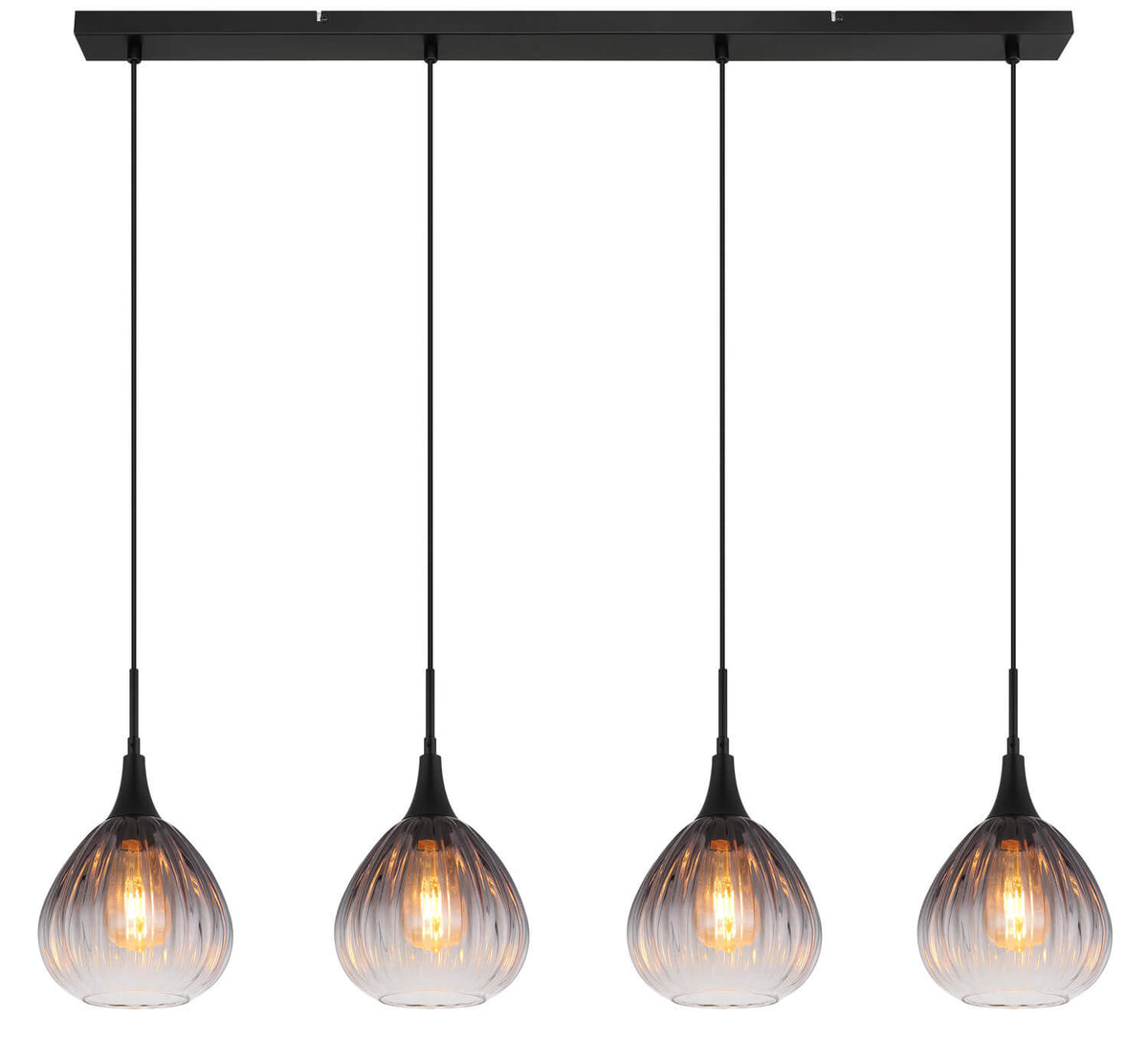 Suspension Olsen noire mat (15887-4H)