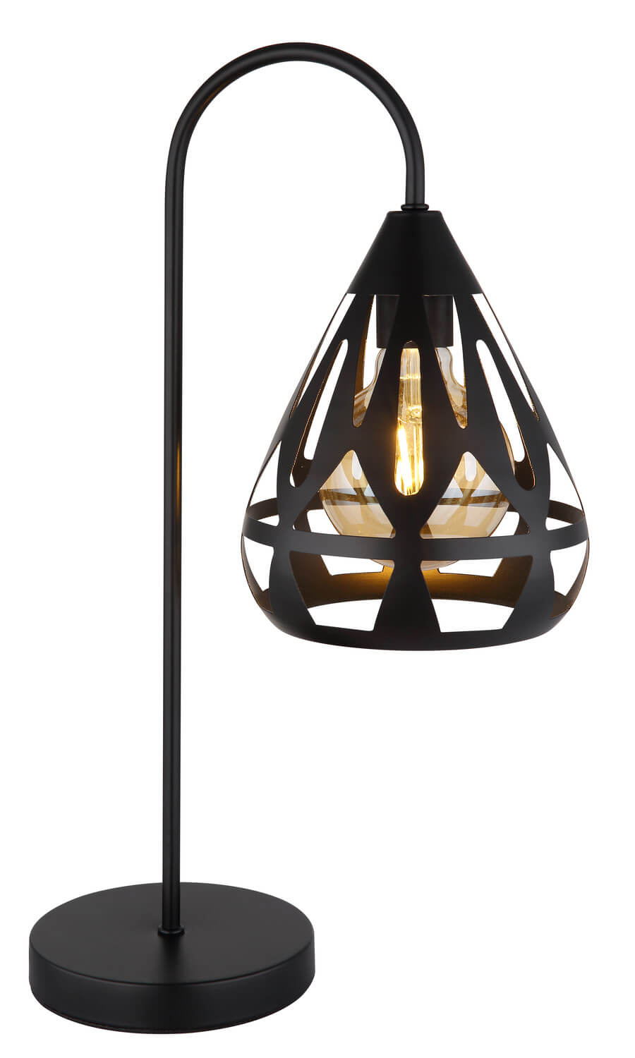 Lampe à poser Hassan noire mat