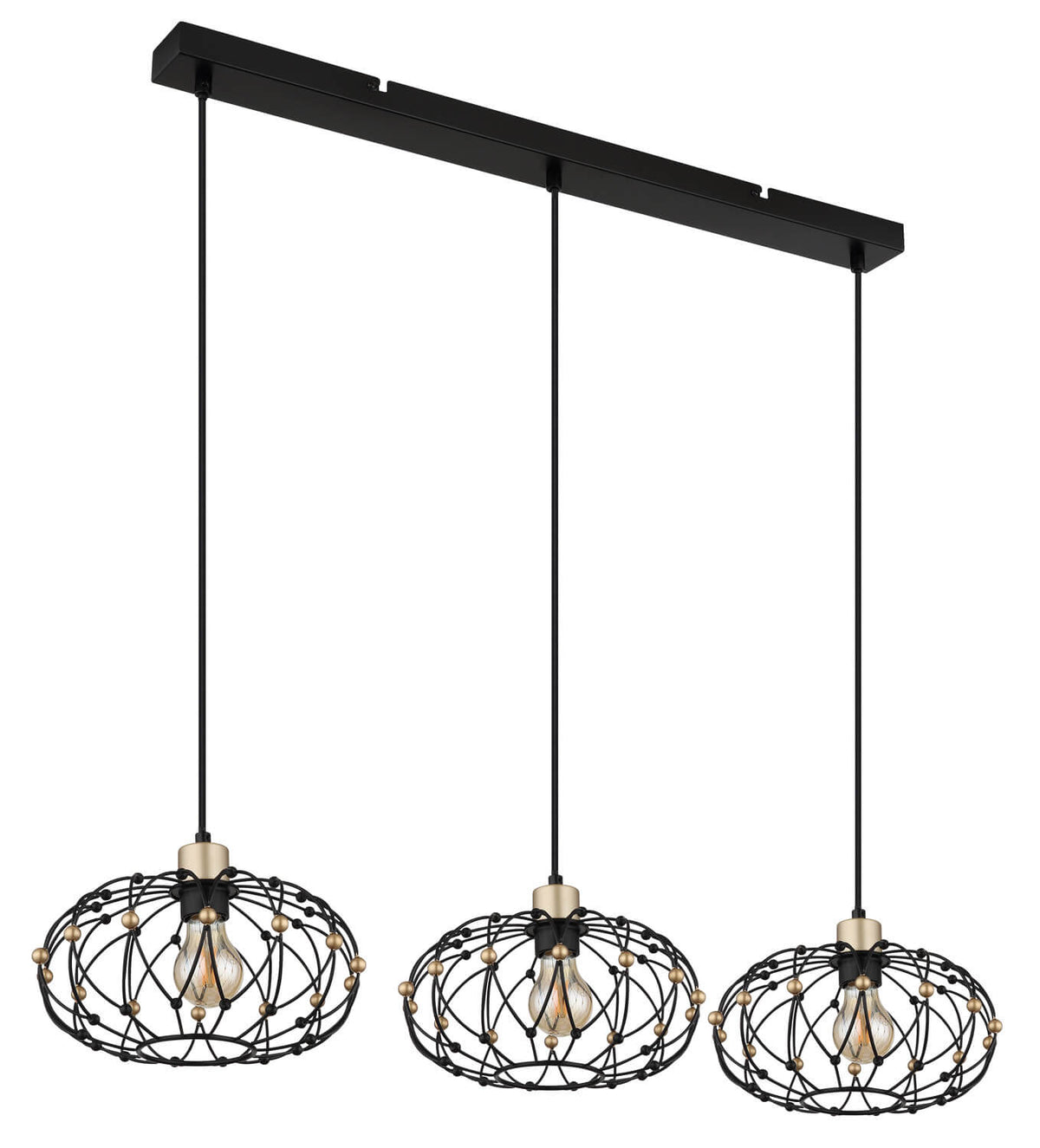Suspension Greys noire mat (15966-3H)