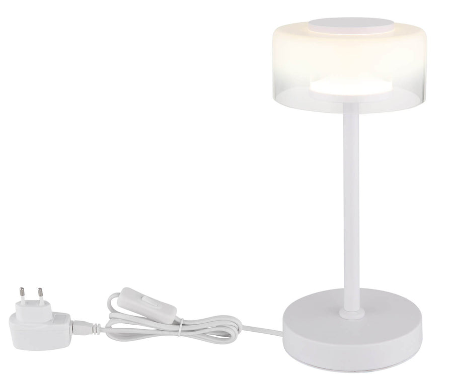 Lampe à poser Belinda blanche mat