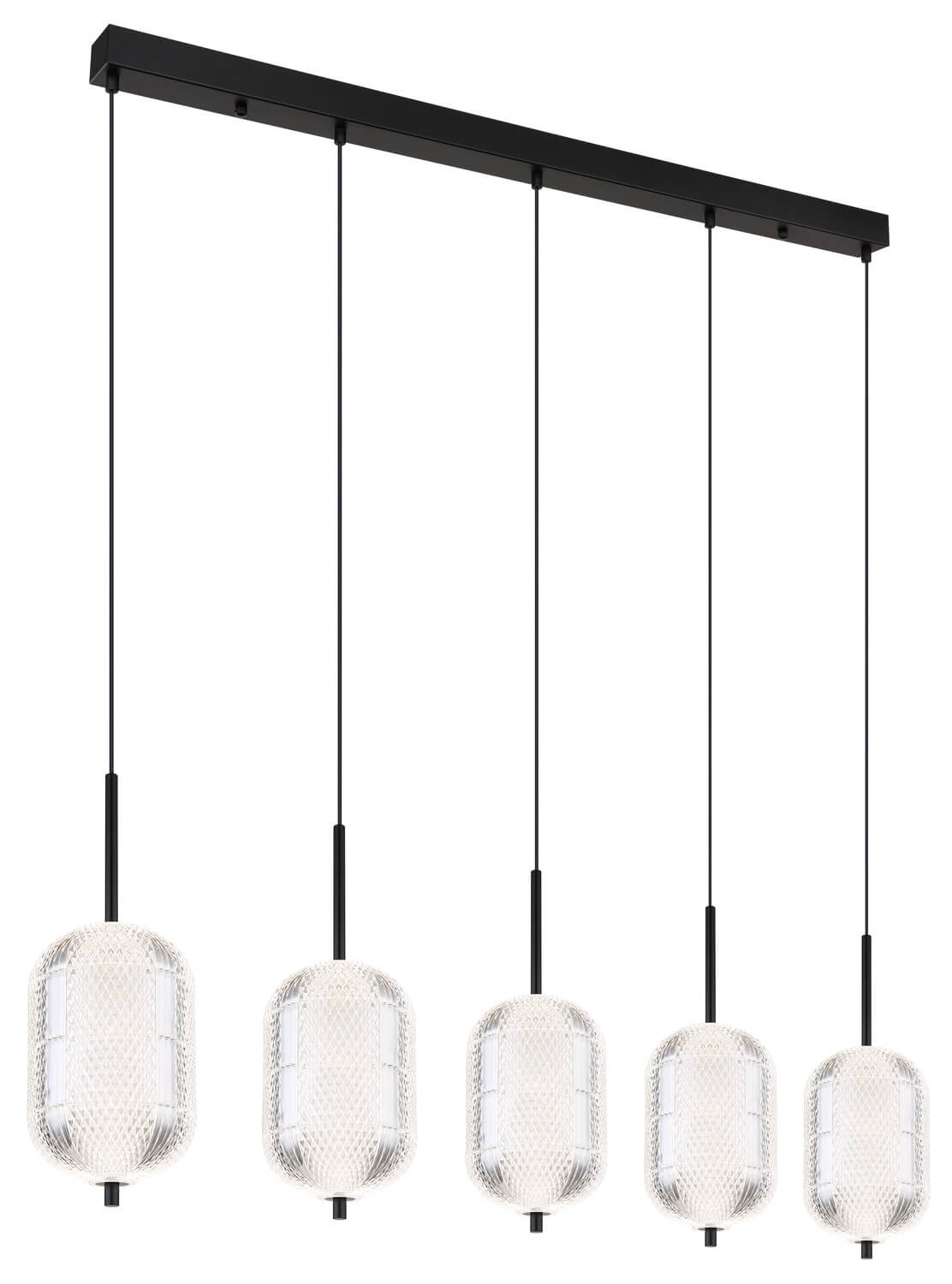 Suspension Kurius noire mat (16043-5H)