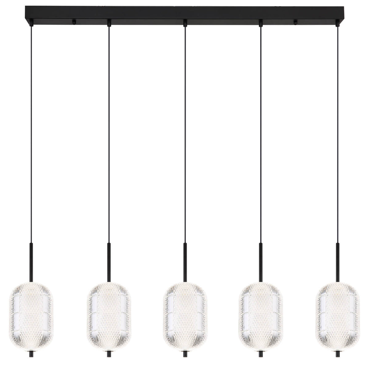 Suspension Kurius noire mat (16043-5H)