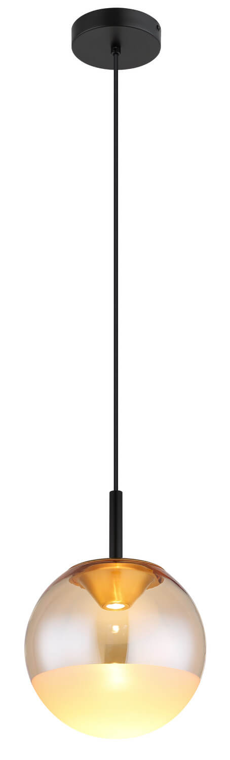 Suspension Severin noire mat, H 130 cm (16057H)
