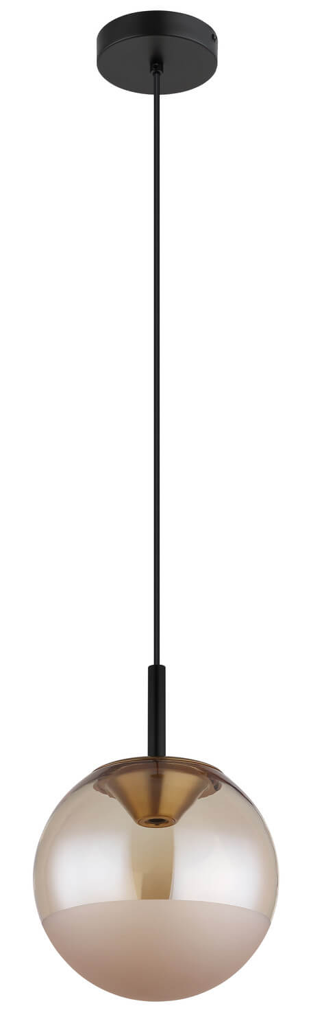 Suspension Severin noire mat, H 130 cm (16057H)