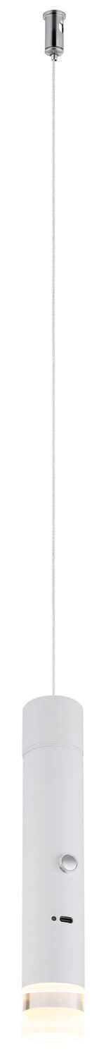 Suspension Pelo blanche mat