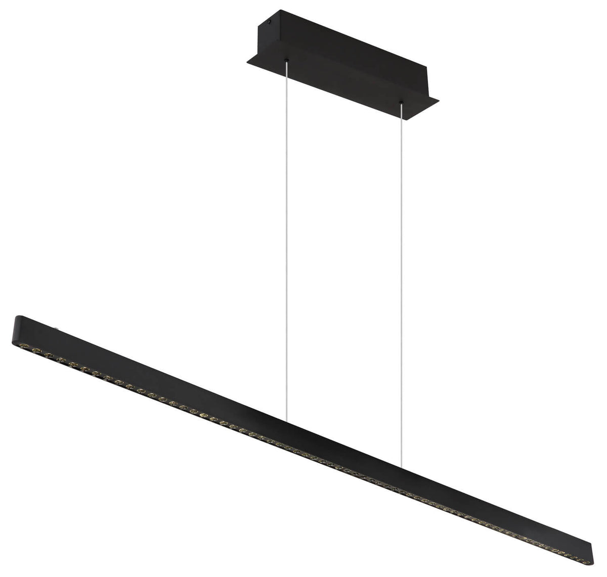 Suspension Dentsy noire mat, H 120 cm (17013HB)