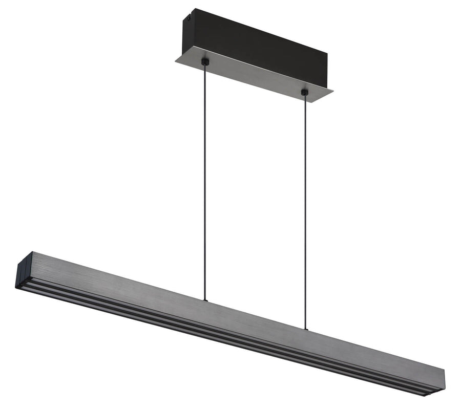 Suspension Ethan grise et aluminium