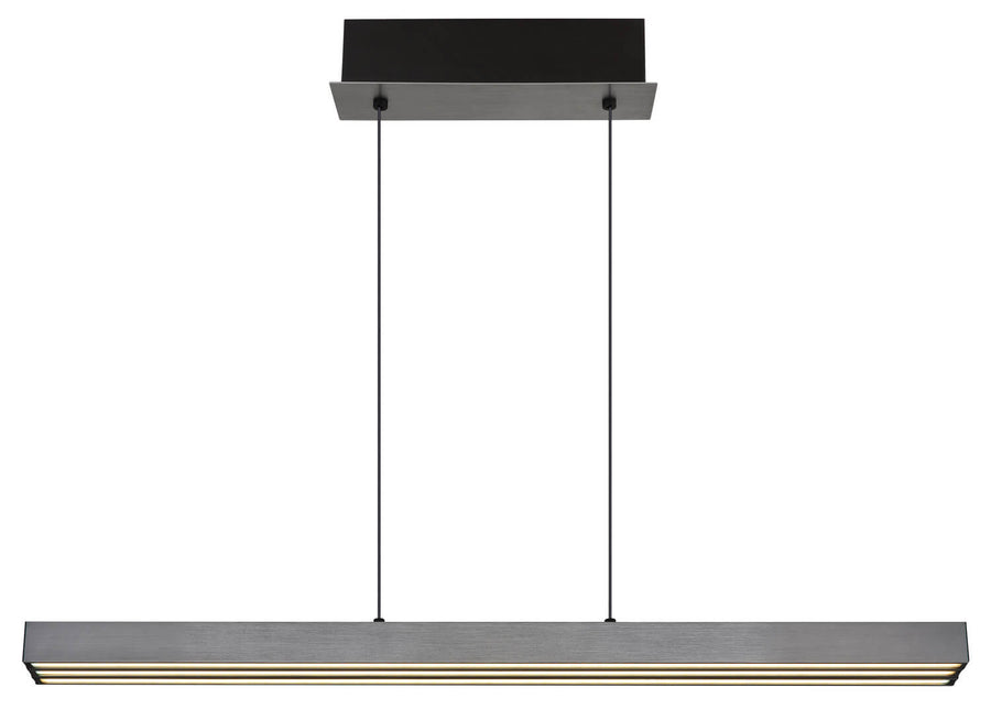 Suspension Ethan grise et aluminium