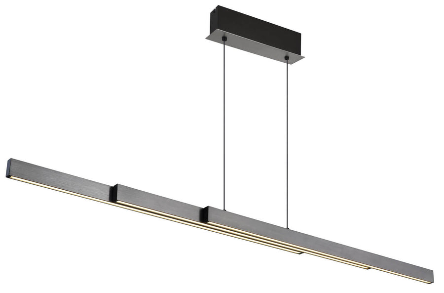 Suspension Ethan grise et aluminium
