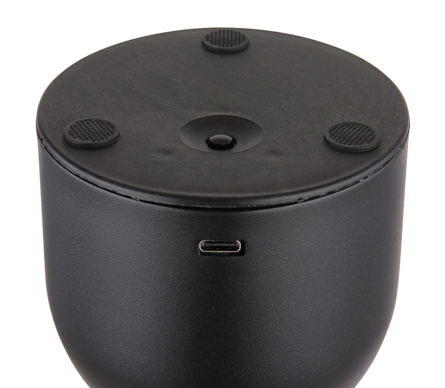Lampe à poser Julsy noire mat, H 20 cm