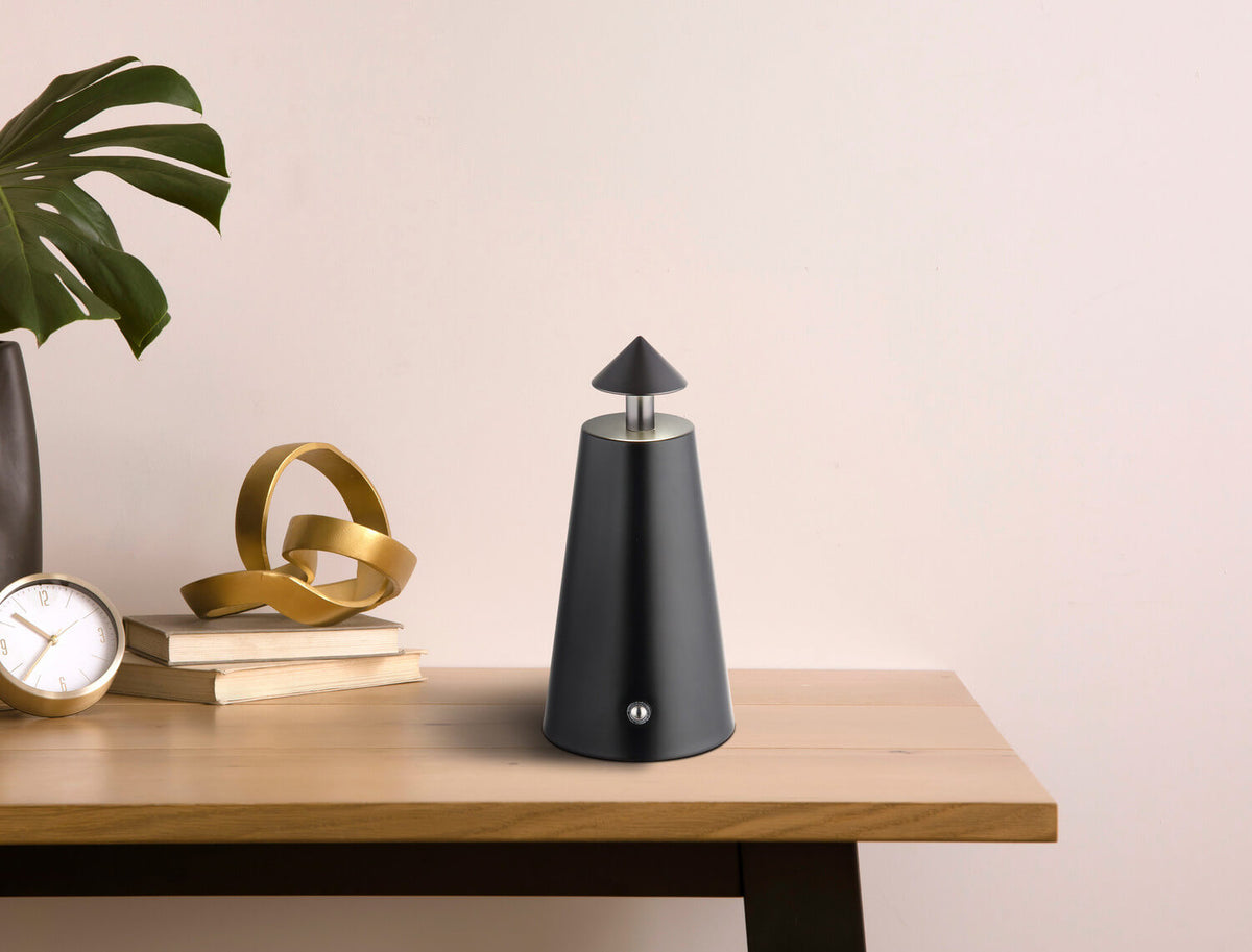 Lampe à poser Liva noire mat (21037S)