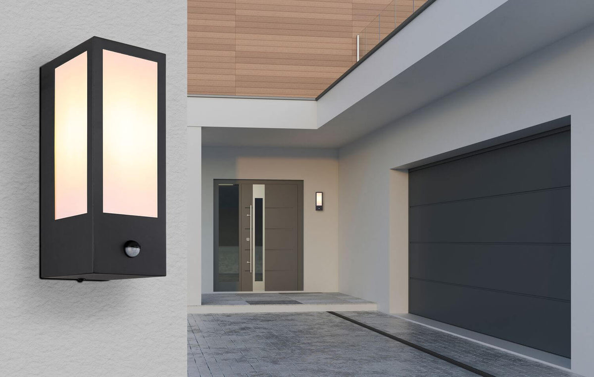 Luminaire extérieur Gundula noir mat