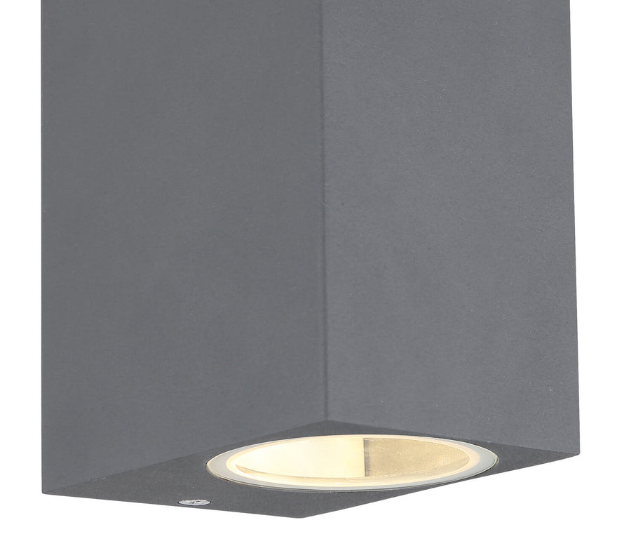 Luminaire extérieur Veronika anthracite et aluminium, H 15 cm