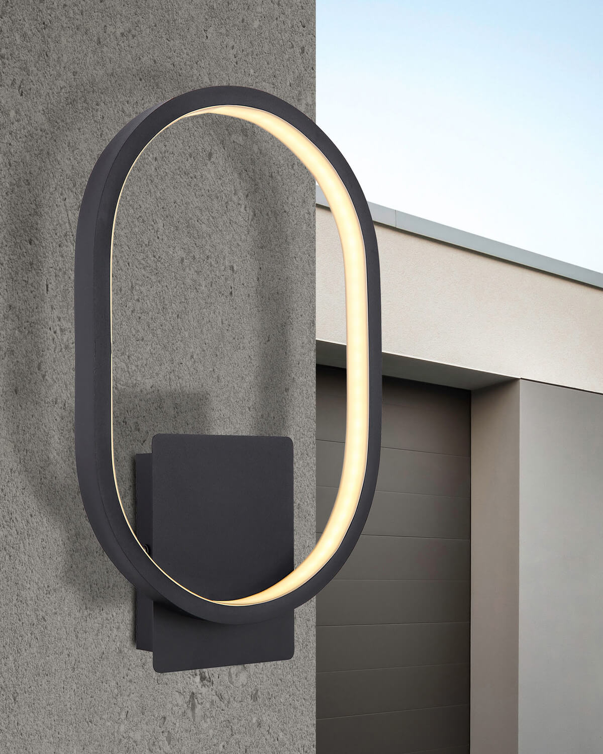 Luminaire extérieur Naggy noir mat