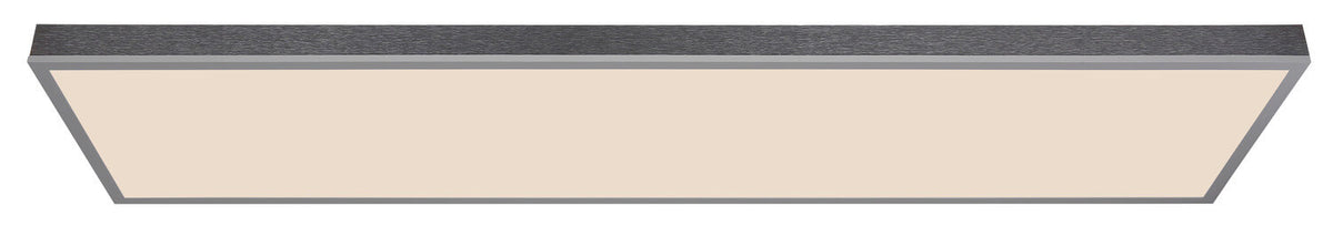 Plafonnier Doro argenté, L 120 cm