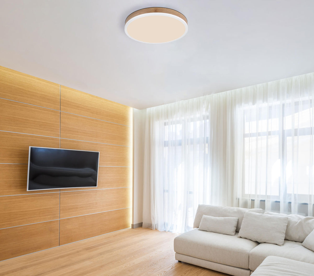 Plafonnier Doro blanc mat
