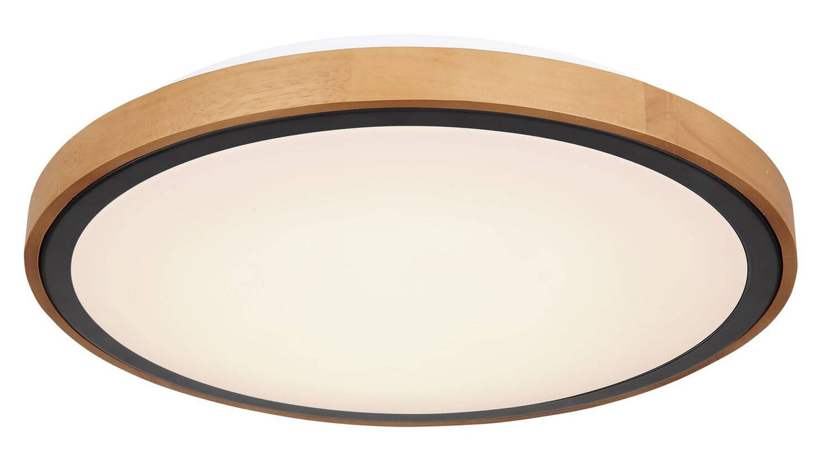 Plafonnier Bruno noir mat, Ø 43,7 cm