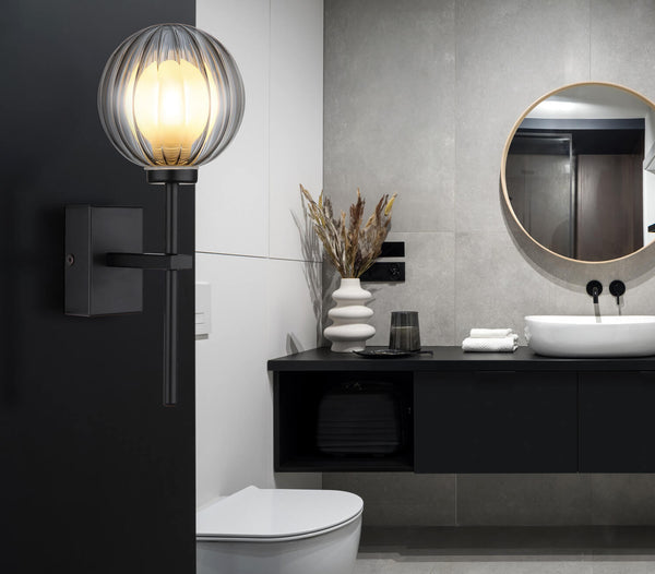 Applique murale Ander noire mat