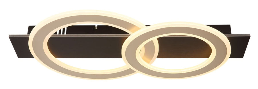 Plafonnier Jayden noir mat, L 63 cm (48034A-40)